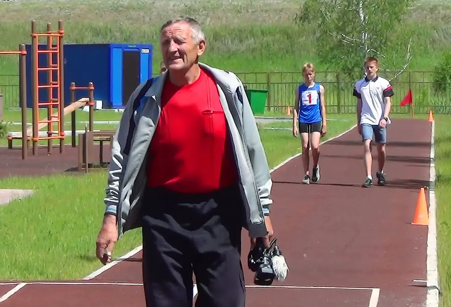 Автор проекта "Куйбышев спортивный" Заика Юрий Степанович на спортивном мероприятии